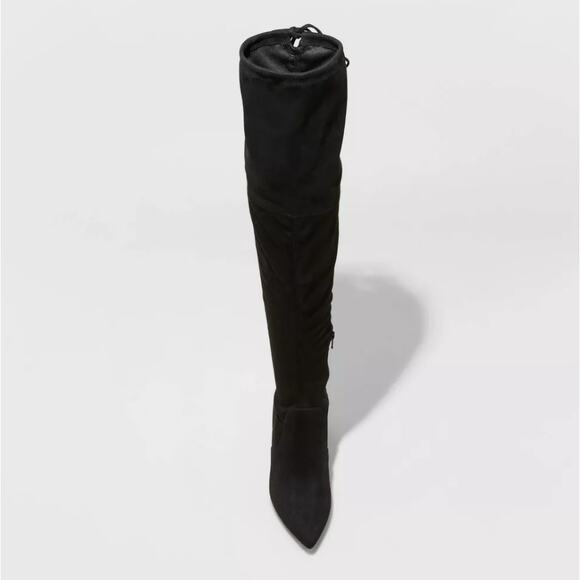 NEW A New Day Women's Tall Dress Boots Over The Knee Height Black Size 7 - Picture 3 of 3